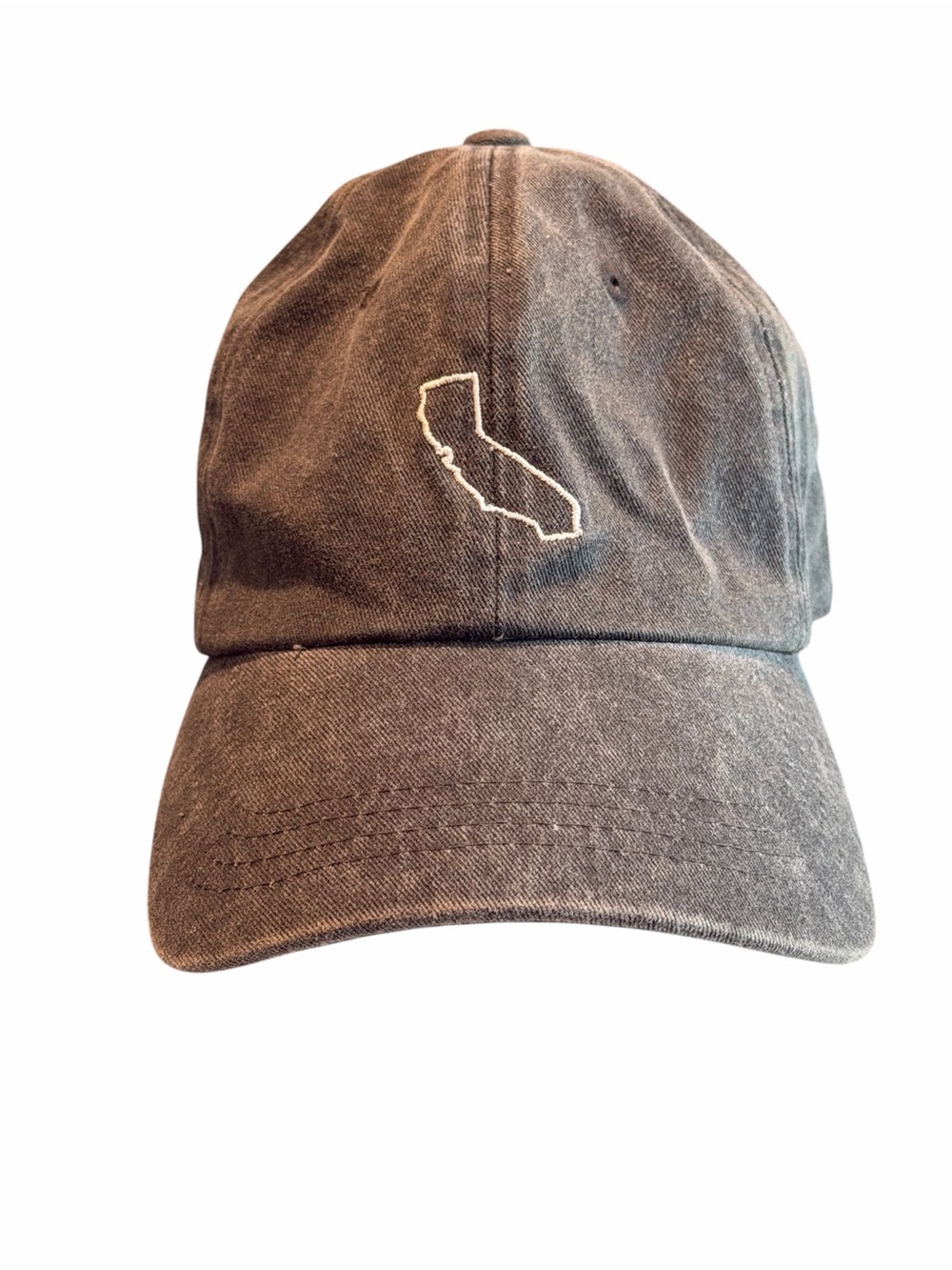 Nissi Caps 100% cotton California Outline Baseball Cap - women’s Charcoal Gray